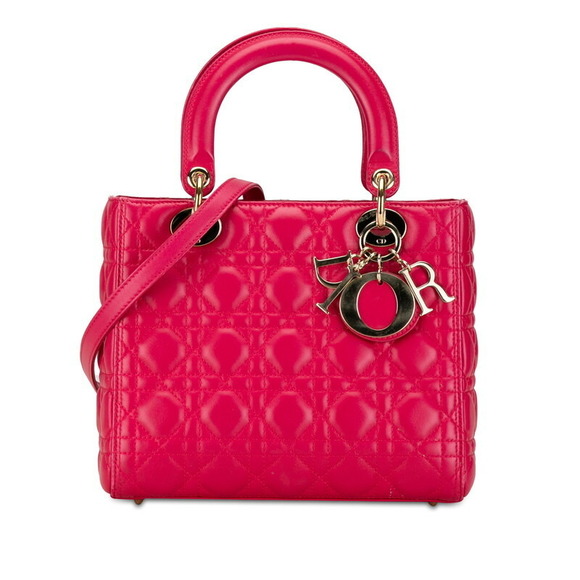 Dior Cannage 2Way Pink Shoulder Bag - Picture 1 of 11